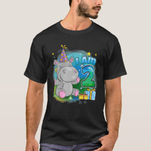 T-shirt Hippopotames 2 Ans Enfants 2E Anniversaire Depuis 