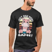 T-shirt Hippopotamus Gamer Casque Jeu Hippo Juste Un M (Devant)