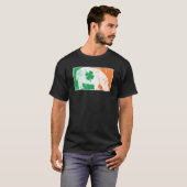 T-shirt Hippopotamus St Patrick's Day Irish Flag C Distres (Devant entier)
