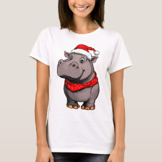 T-shirt Hippos à Noël / Santa Hippo