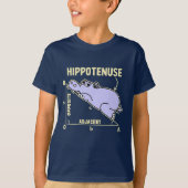 T-shirt Hippotenuse Lindo Hipopotamo Matematico Para Niños (Devant)
