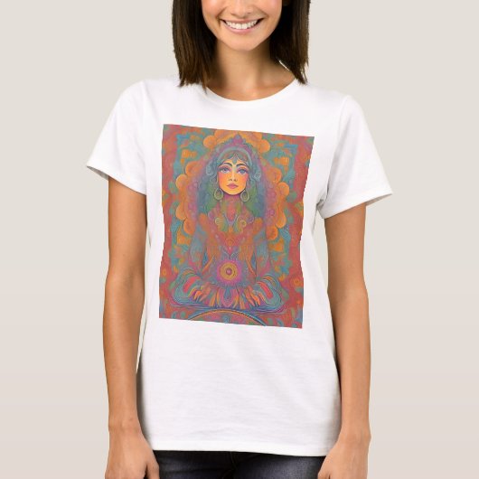 T-shirt "hippy" coloré (Devant)