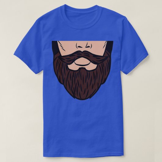 T-shirt Hipster Beard Mouthguard Cadeau Hipster beard mout (Design devant)