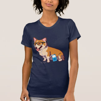 T-shirt Hipster Corgi (sans texte)
