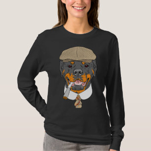 T-shirt Hipster Dog Rottweiler Se Reproduisent Dans Un Cas