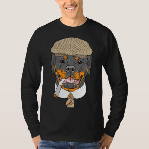 T-shirt Hipster Dog Rottweiler Se Reproduisent Dans Un Cas