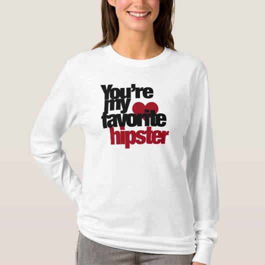T-shirt Hipster favori (Devant)