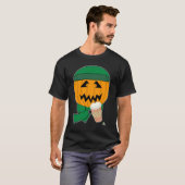 T-shirt Hipster Jack-o-lanterne Halloween Conception amusa (Devant entier)