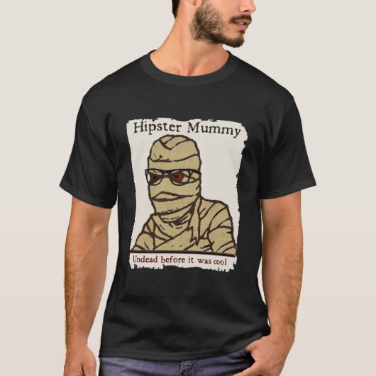 T-shirt Hipster Mummy (Devant)