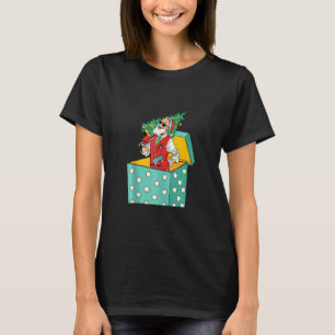 T-shirt Hipster Père Noël Lunettes de soleil Noël Arbre Co