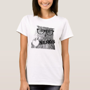 T-shirt Hipster pour femmes   J'aime les nerfs