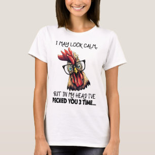 T-shirt Hipster Rooster Drôle Dire