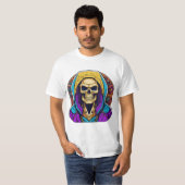 T-shirt Hipster Skeletor Portrait (Devant entier)