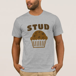 T-shirt Hipster Stud Muffin Cupcake Muffin Graphisme drôle