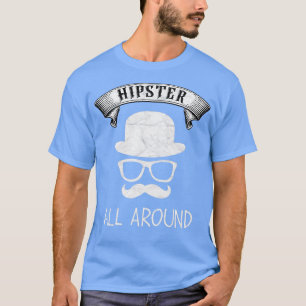 T-shirt Hipster Tout Autour De La Barbe Cadeau Pour Hommes