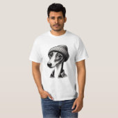 T-shirt Hipster Whippet (Devant entier)
