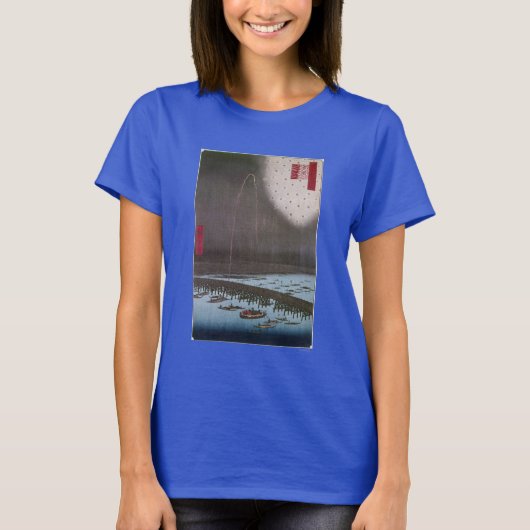 T-shirt Hiroshige : Edo View, 1858 (Devant)