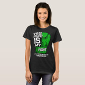 T-shirt His Fight Is My Fight Gastroparesis Awareness Gree (Devant entier)