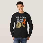 T-shirt His Fight Is My Fight MS  Multiple Sclerosis Aware (Devant entier)