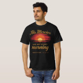 T-shirt His Mercies Are New Every Morning Sunset Christian (Devant entier)