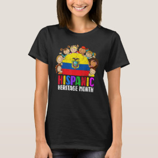 T-shirt Hispanic Heritage Month Ecuador Boy Girls Kids Lat