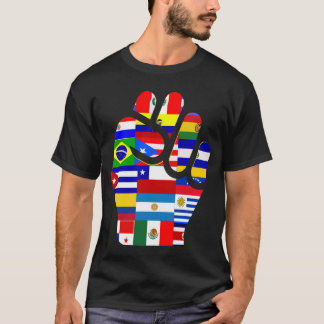 T-shirt Hispanic heritage month latin american flags 2024