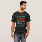 T-shirt Hispanic Heritage & Proud Server Assistant (Devant entier)