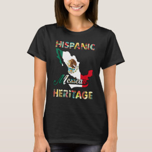T-shirt Hispanique Mois du patrimoine Mexicain Pride Mexiq