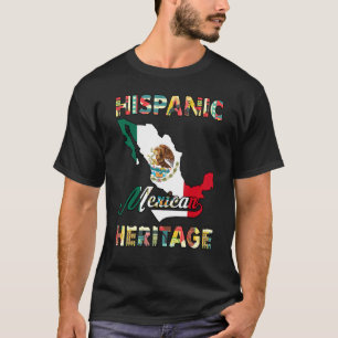 T-shirt Hispanique Mois du patrimoine Mexicain Pride Mexiq