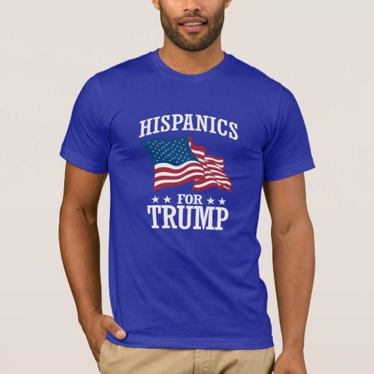 T-SHIRT HISPANIQUE POUR TRUMP (Devant)