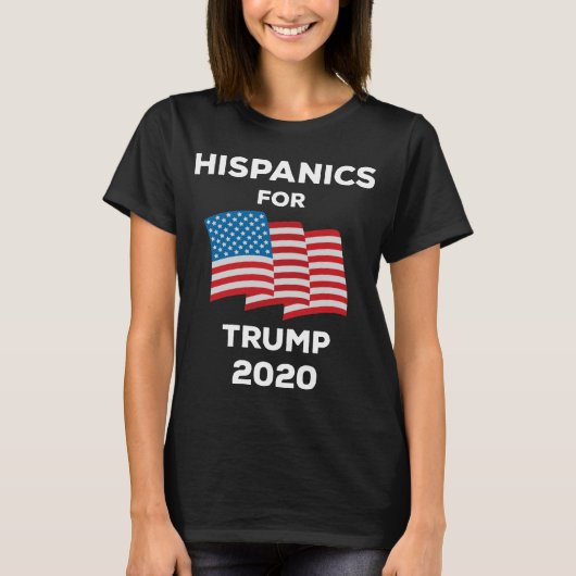 T-shirt Hispaniques Pour Trump 2020 (Devant)