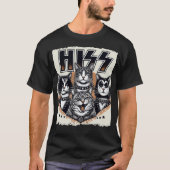 T-shirt Hiss Funny Cat (Devant)