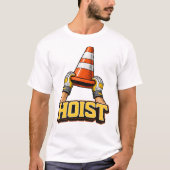 T-shirt Hissez le Cône Drôle de Baseball (Devant)