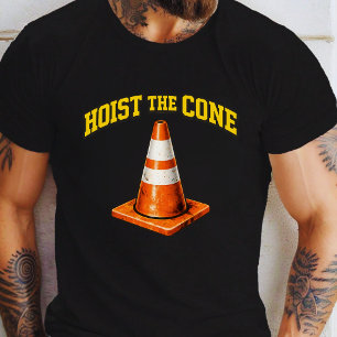 T-shirt Hissez le Cône Drôle de Mème de Baseball
