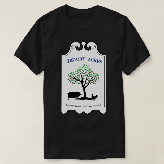 T-shirt Histoire Acres Tee - shirt noir  (Design devant)