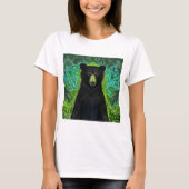 T-shirt Histoire amusante Petit ours noir (Devant)
