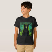 T-shirt Histoire amusante Petit ours noir (Devant entier)