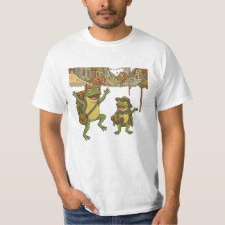 T-shirt histoire courte des grenouilles d'aventure