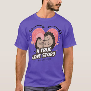 T-shirt Histoire d'amour d'Arue Mignons hérissons de la Sa
