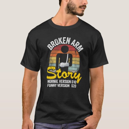 T-shirt Histoire de bras cassé Version normale 10 Version (Devant)