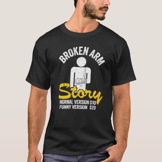 T-shirt Histoire de bras cassé Version normale 10 Version (Devant)
