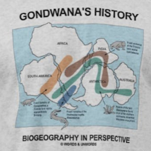 T-shirt Histoire de Gondwana Biogéographie en perspective
