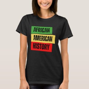 T-shirt Histoire de l'Amérique africaine Hommes noirs Femm