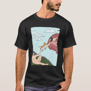 T-shirt Histoire de l'art Beaux-Arts Michel-Ange Chat pour