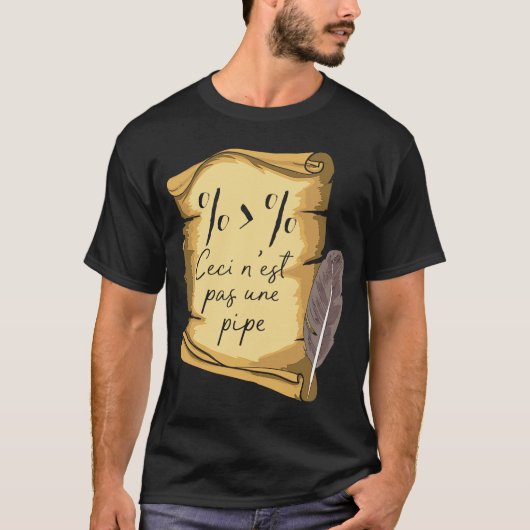 T-shirt Histoire de l'art Ceci n'est Pas Une Pipe Data Sci (Devant)