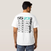T-shirt Histoire de l'horizon GTR (Dos entier)