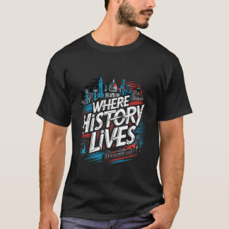 T-shirt Histoire de Philadelphie Independence Hall Liberté