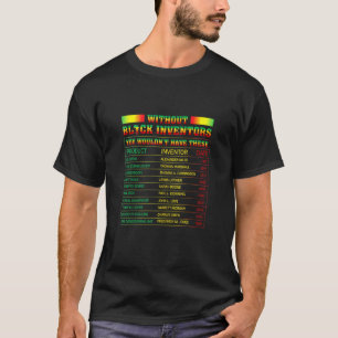 T-shirt Histoire Des Inventeurs Noirs Histoire Noire Mois
