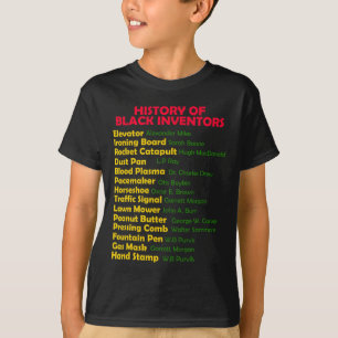 T-shirt Histoire Des Inventeurs Noirs Mois De L'Histoire N