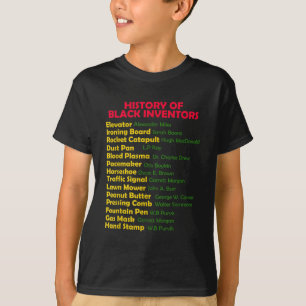 T-shirt Histoire Des Inventeurs Noirs Mois De L'Histoire N